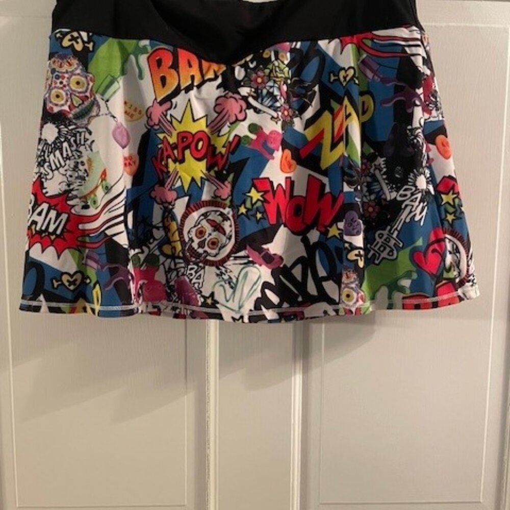 Queen of the court Kapow Swing Tennis or Pickleball Skirt - Size XXL (18-20)